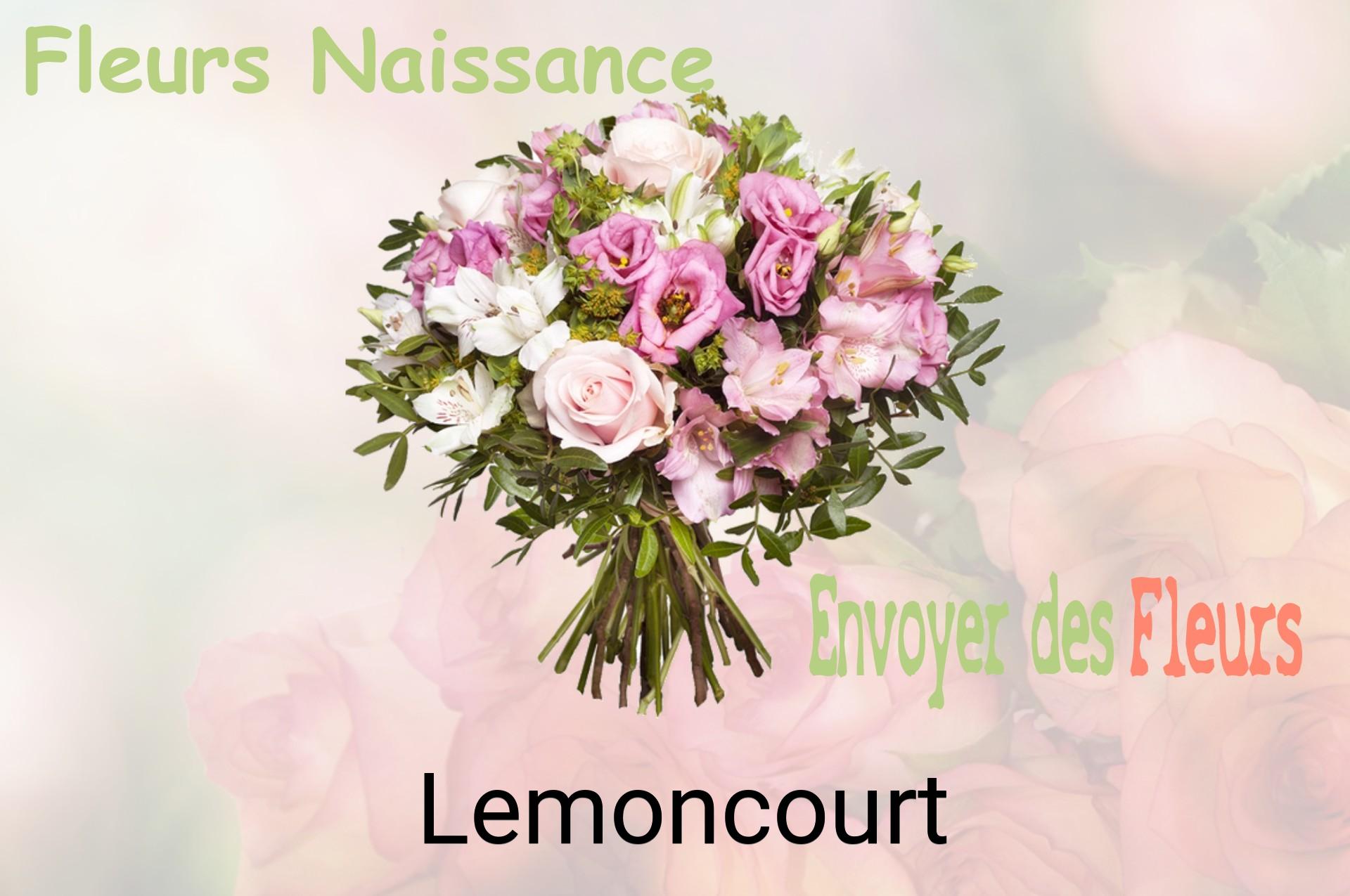 Bouquet de fleurs de naissance livré à Lemoncourt
