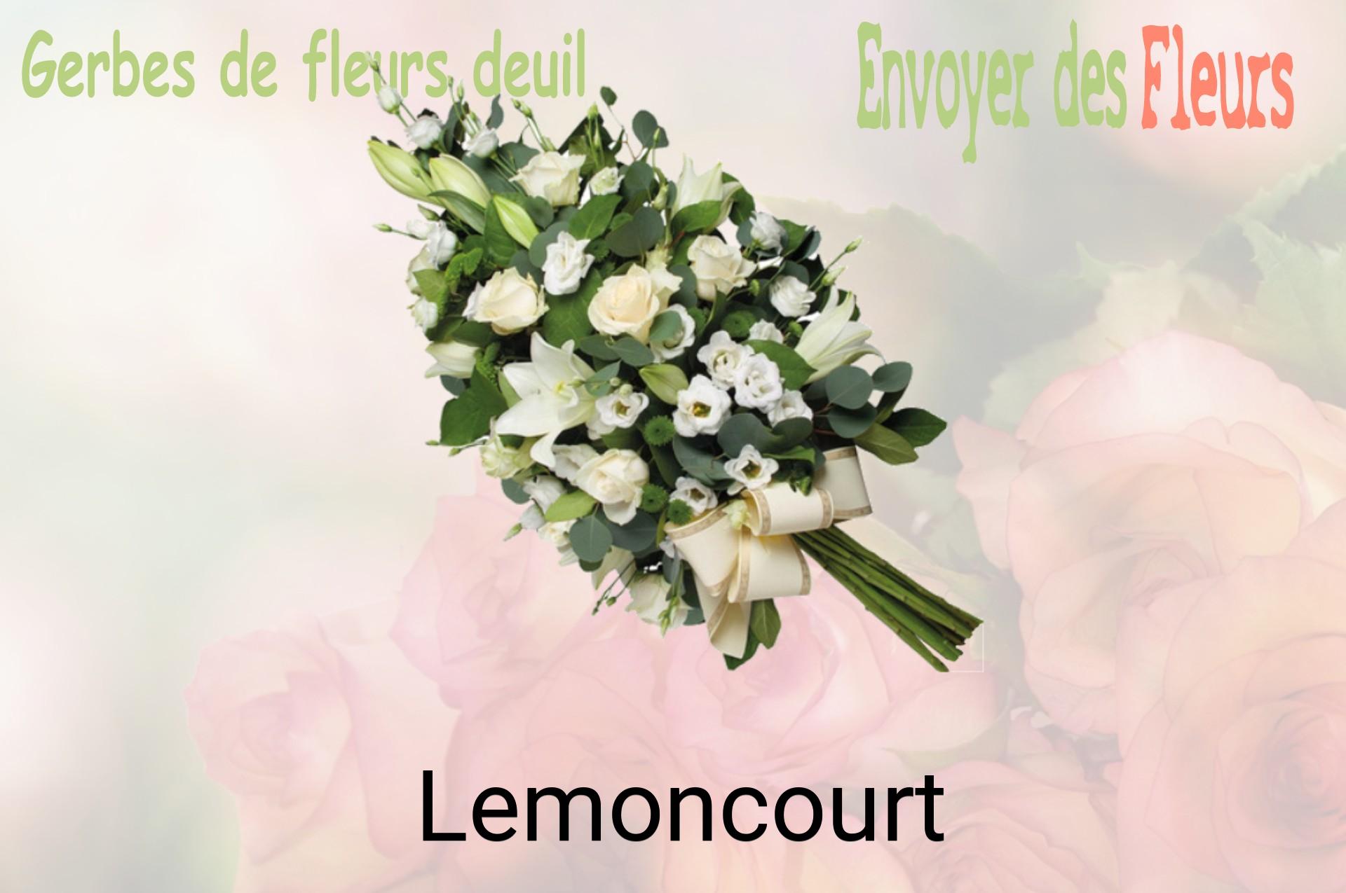 Gerbe de fleurs de deuil livrée à Lemoncourt